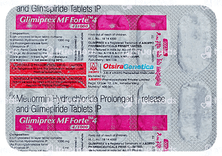 Glimiprex Mf Forte 4/1000 MG Tablet Pr 10