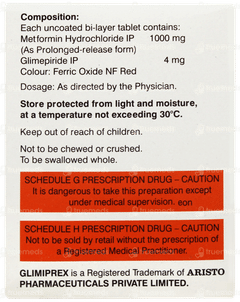 Glimiprex Mf Forte 4 Tablet 10