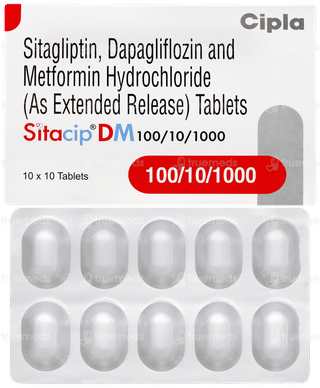 Sitacip Dm 100/10/1000 Tablet 10
