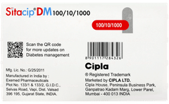 Sitacip Dm 100/10/1000 Tablet 10 Sitacip Dm 100/10/1000 Tablet 10