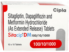 Sitacip Dm 100/10/1000 Tablet 10 Sitacip Dm 100/10/1000 Tablet 10