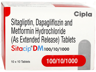 Sitacip Dm 100/10/1000 Tablet 10