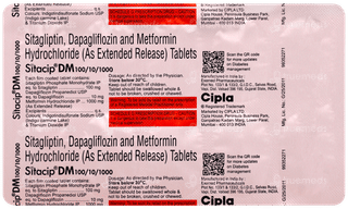 Sitacip Dm 100/10/1000 Tablet 10
