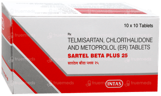 Sartel Beta Plus 25 Tablet 10