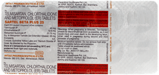 Sartel Beta Plus 25 Tablet 10