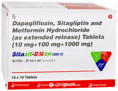 Sitazit Dm Er 1000/10 Tablet 10 Sitazit Dm Er 1000/10 Tablet 10
