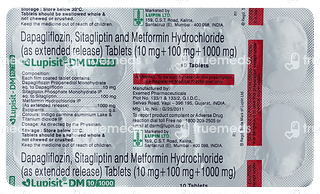 Lupisit Dm 10/1000/100 MG Tablet Er 10