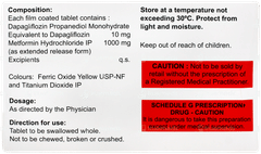Damita M 10/1000 Tablet 15 Damita M 10/1000 Tablet 15
