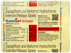 Damita M 10/1000 Tablet 15 Damita M 10/1000 Tablet 15
