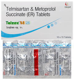Telzox M 25 Tablet 15