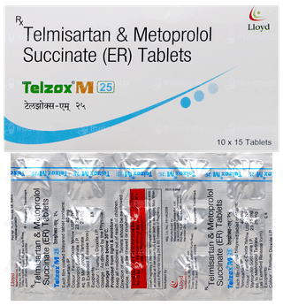 Telzox M 25 Tablet 15