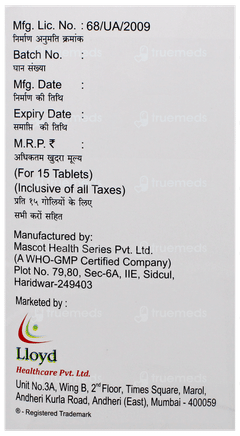 Telzox M 25 Tablet 15 Telzox M 25 Tablet 15