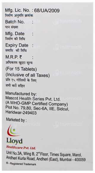 Telzox M 25 Tablet 15