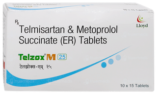 Telzox M 25 Tablet 15