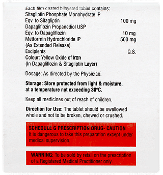 Sitabite Dm 100/10/500 Tablet 10