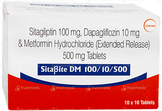 Sitabite Dm 100/10/500 Tablet 10
