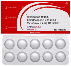 Telma Mct 25/6.25 Tablet 10 Telma Mct 25/6.25 Tablet 10