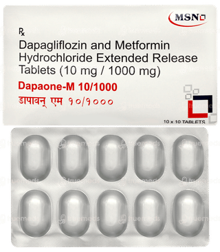 Dapaone M 10/1000 Tablet 10