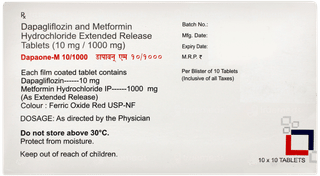 Dapaone M 10/1000 Tablet 10