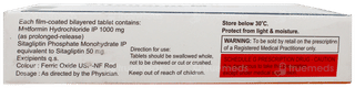 Sitanorm M 50/1000 Tablet 15