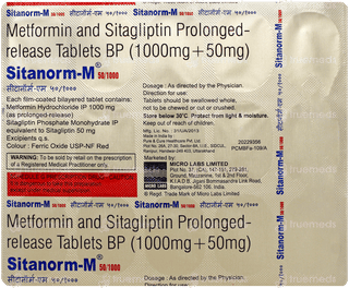 Sitanorm M 50/1000 Tablet 15