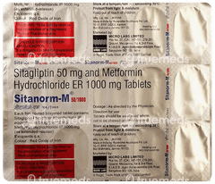 Sitanorm M 50/1000 Tablet 15