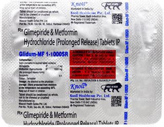 Glidum Mf 1/1000Sr Tablet 10