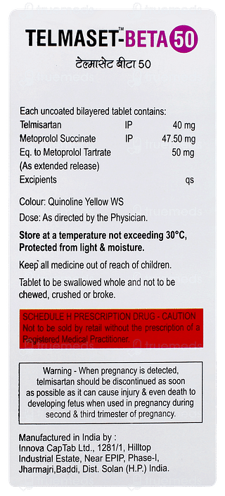 Telmaset Beta 50 Tablet 10