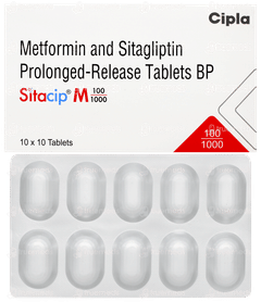 Sitacip M 100/1000 Tablet 10