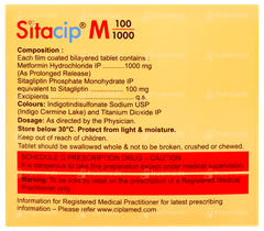 Sitacip M 100/1000 Tablet 10