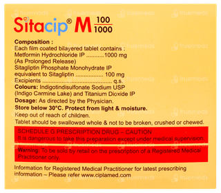 Sitacip M 100/1000 Tablet 10
