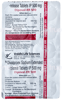 Dipoval 500 Mg Tablet Er 10