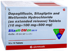 Sitazit Dm Er 500/10 Tablet 10