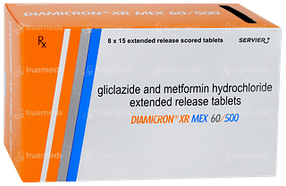 Diamicron Xr Mex 60/500 Tablet 15