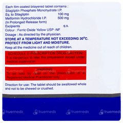 Sitaxa M Xr 100/500 Tablet 10 Sitaxa M Xr 100/500 Tablet 10