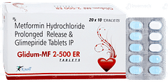 Glidum Mf 2-500 Er Tablet 10