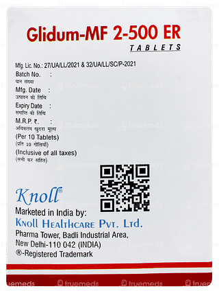 Glidum Mf 2/500 Er Tablet 10