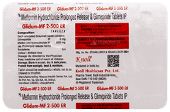 Glidum Mf 2-500 Er Tablet 10 Glidum Mf 2-500 Er Tablet 10