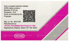 Baclof Od 20 Tablet 15 Baclof Od 20 Tablet 15