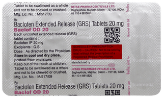 Baclof Od 20 Tablet 15