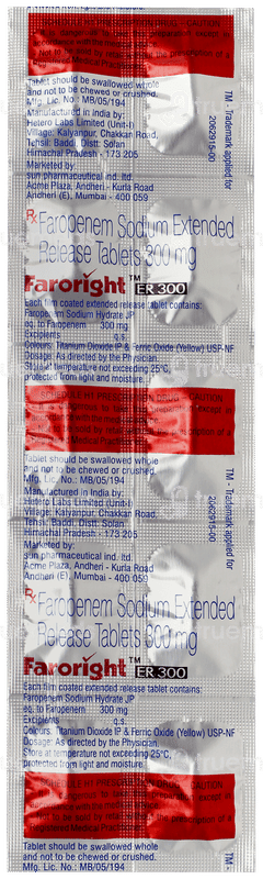 Faroright Er 300 Tablet 10