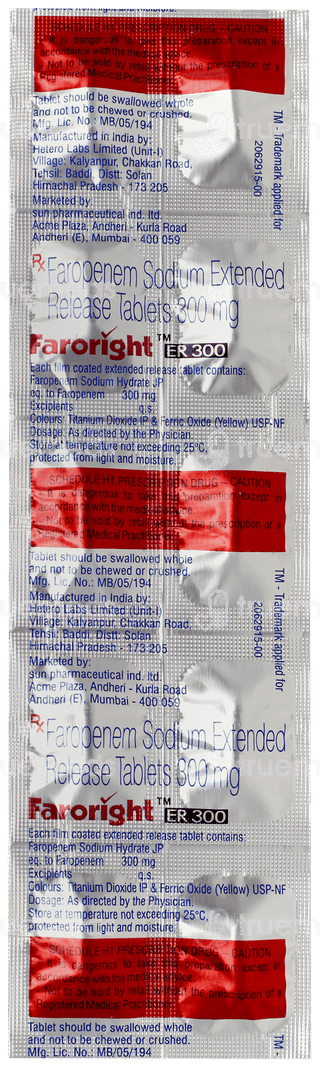 Faroright Er 300 Tablet 10