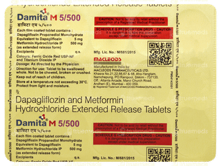 Damita M 5/500 Tablet 15
