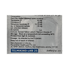 Telmikind Lnb 25 Tablet 10