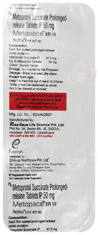 Metopace Xr 50Mg Tablet 10