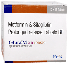Glura M Xr 100/500 Tablet 15