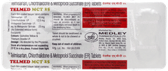 Telmed Mct 25 Tablet 10 Telmed Mct 25 Tablet 10