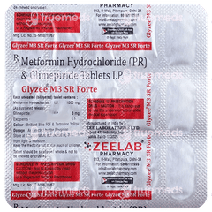 Glyzee M3 Sr Forte Tablet Pr 15 Glyzee M3 Sr Forte Tablet Pr 15