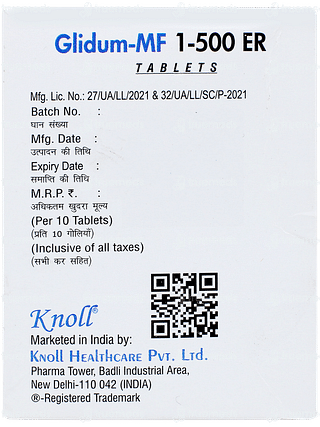 Glidum Mf 1 500 Er Tablet 10