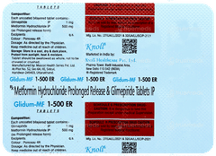 Glidum Mf 1-500 Er Tablet 10 Glidum Mf 1-500 Er Tablet 10